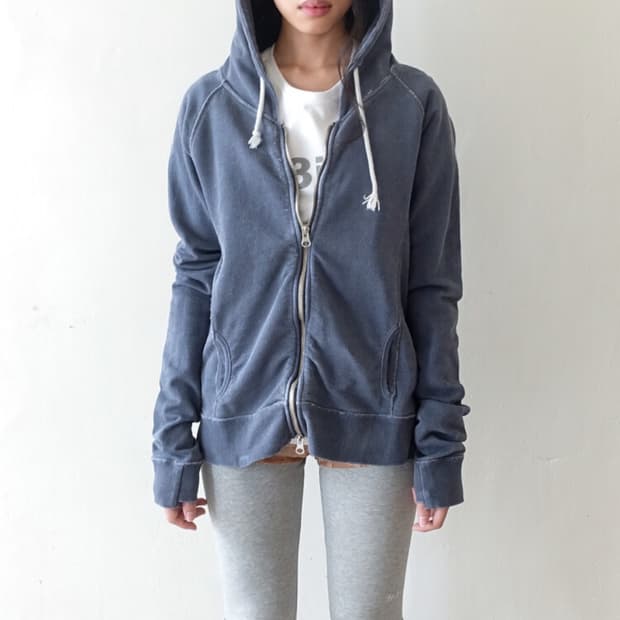 구해요)샵페어리 washed lily hoodie purple blue 
