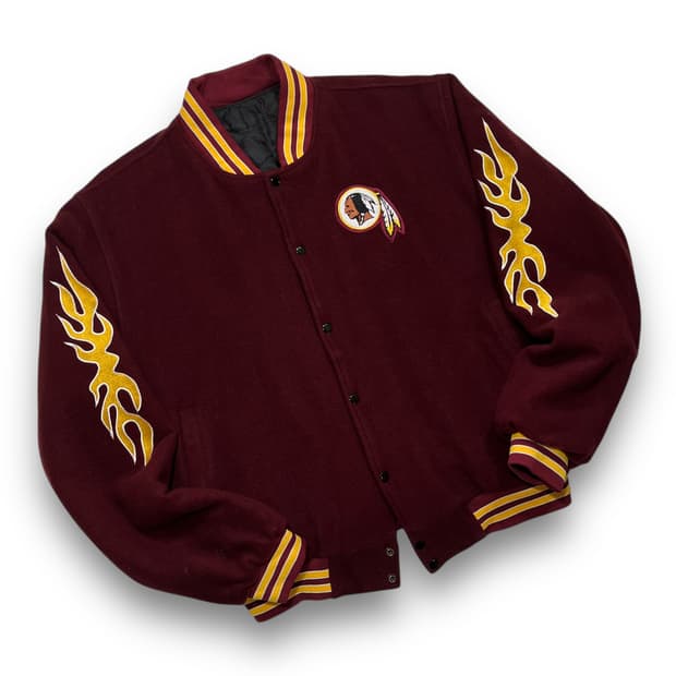 워싱턴 레드스킨스 인디언 트라이벌 바시티 자켓