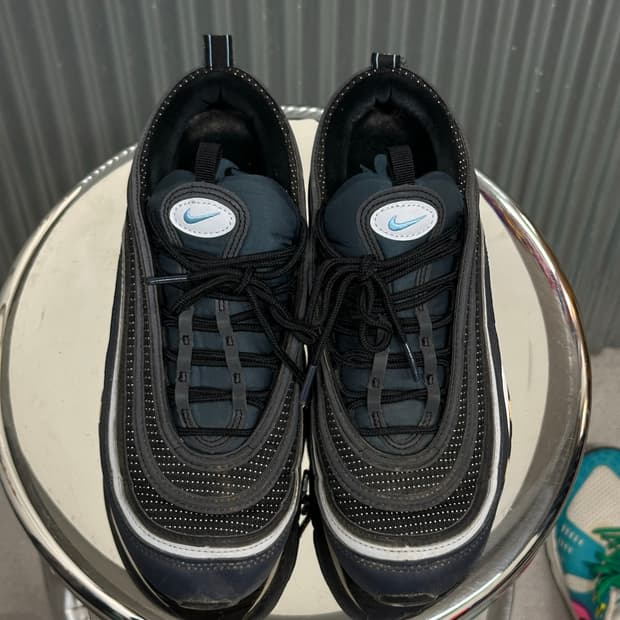 [265] 나이키 NIKE 에어맥스 97 블랙 네이비 스니커즈 운동화