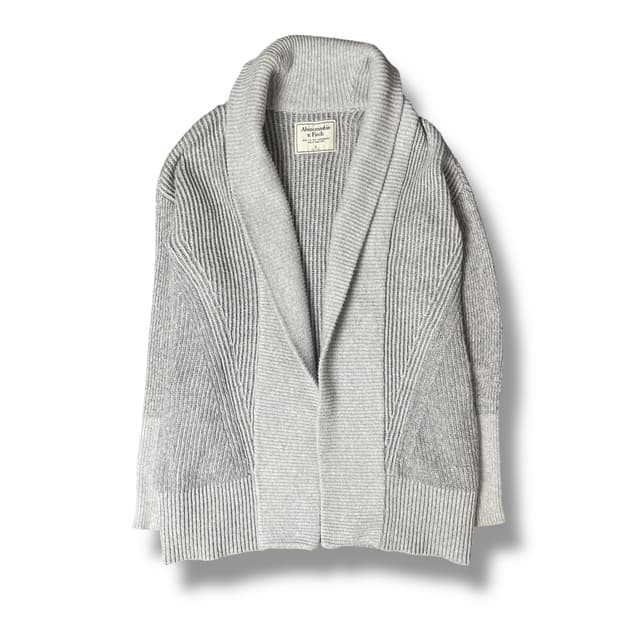 아베크롬비 그레이 숄카라 가디건 S