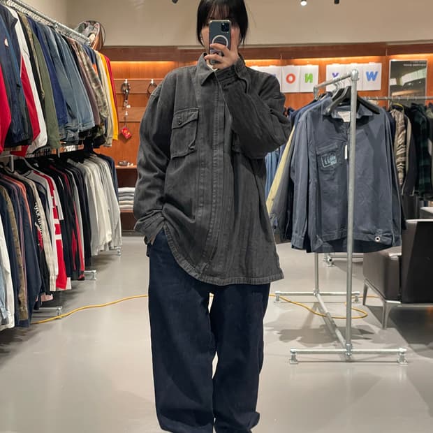 빈티지 빅사이즈 셔츠 자켓