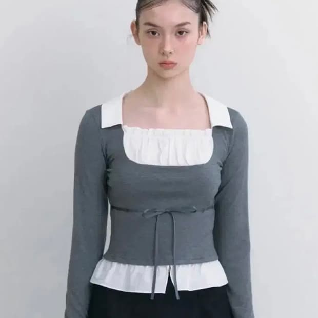 낫유어로즈 클레어 탑 차콜