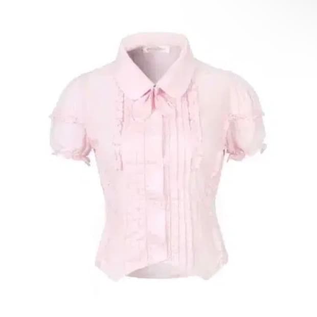 아이당 리프 블라우스