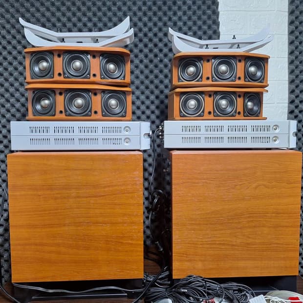 야마하 AVX‑S30 시네마 스테이션 2.1 홈시어터 스피커 빈티지 카페