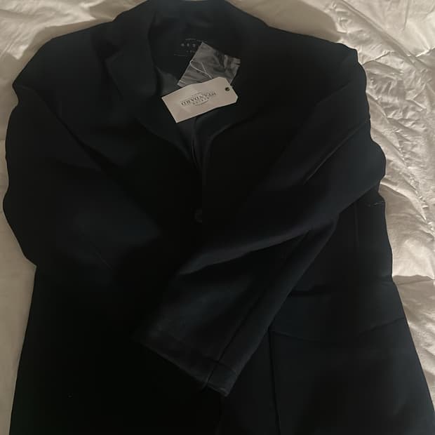 비슬로우  울 캐쥬얼 자켓 네이비 새상품