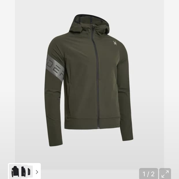 스파이더 신형 22FW 러닝 프로웹 후드 집업 바람막이 나일론 자켓 카키