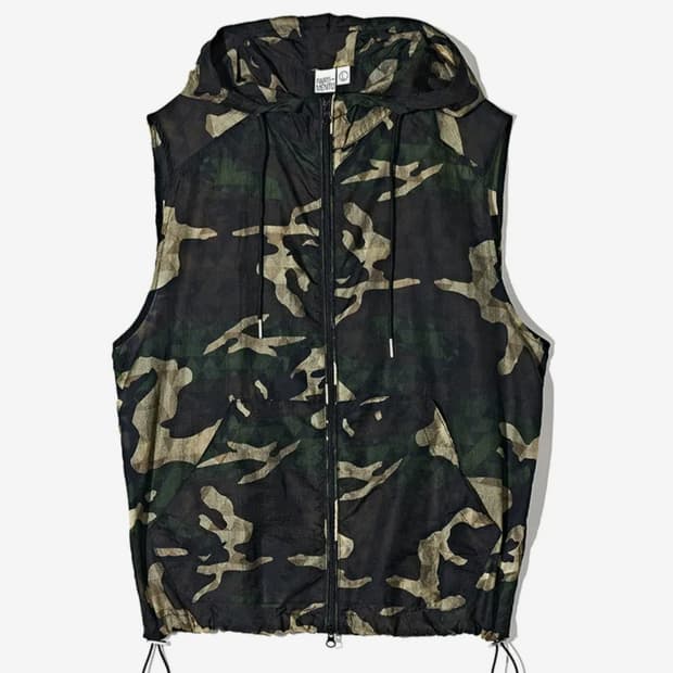 파르티멘토 시어 후드 베스트 카모 M