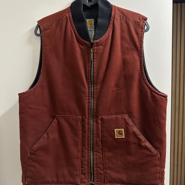 칼하트 덕 베스트 버건디