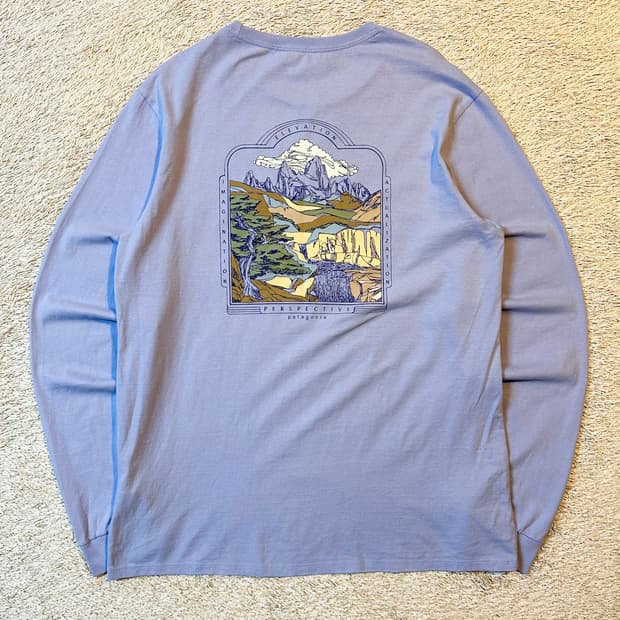 파타고니아 50 YEAR 리사이클드 코튼 포켓 롱슬리브 긴팔