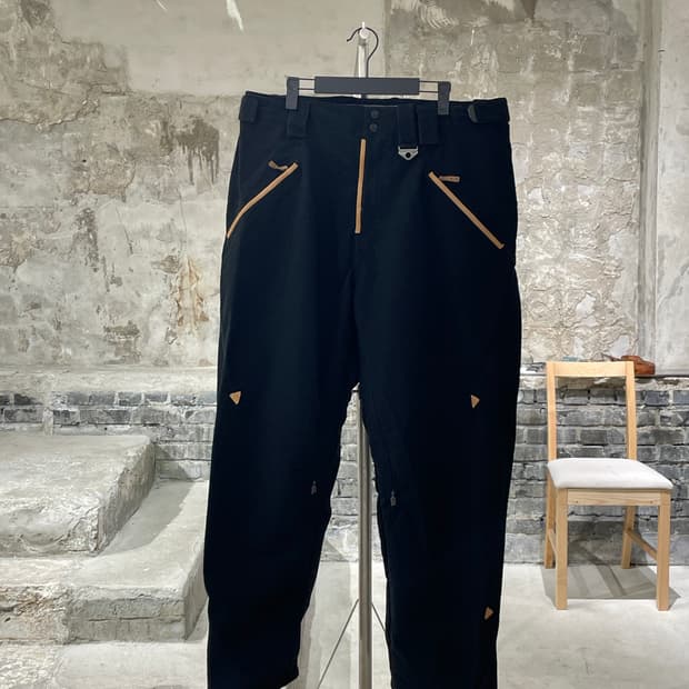 오클리 블랙 배기 핏 코듀로이 스키 팬츠