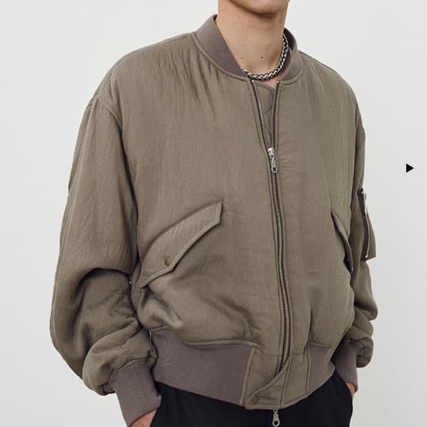 [L] 토니웩 실크 봄버 (올리브)