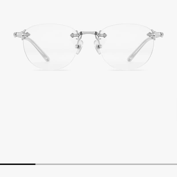 더블러버스 치크본 무테 안경