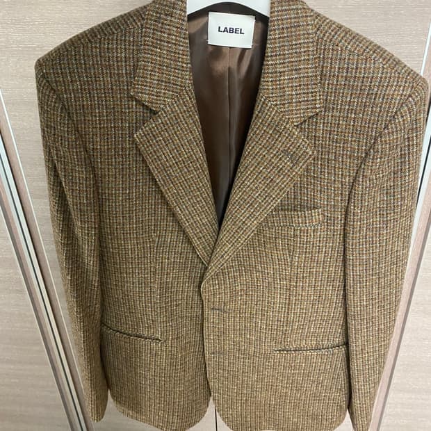 라벨아카이브 울 체크 자켓 3