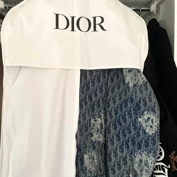 국내미발매 디올 x 데님티어스 오블리크 블루종 자켓 56 새상품