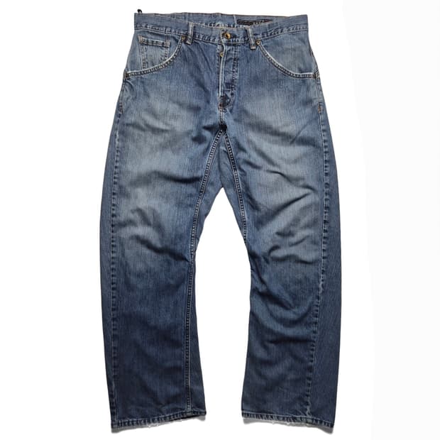[34x30] 올드 볼텀 커브드 데님팬츠 USA