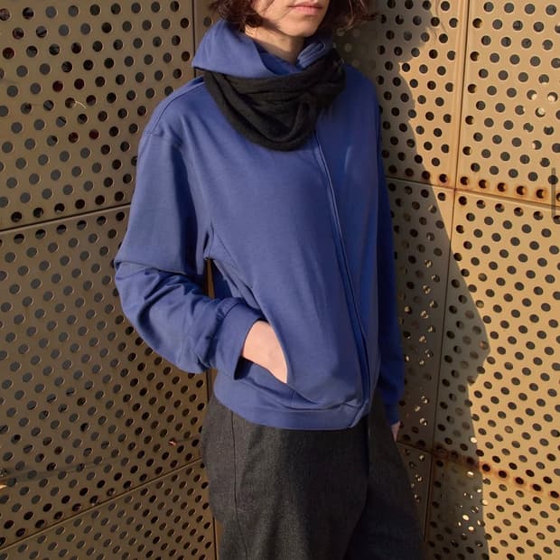 머듈 라운지 후드집업 블루 2