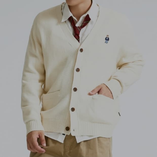 후아유 스티브 V넥 가디건 L _ 남성