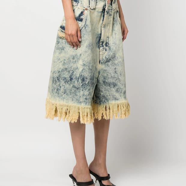 바퀘라 베이비 와이드 데님 쇼츠