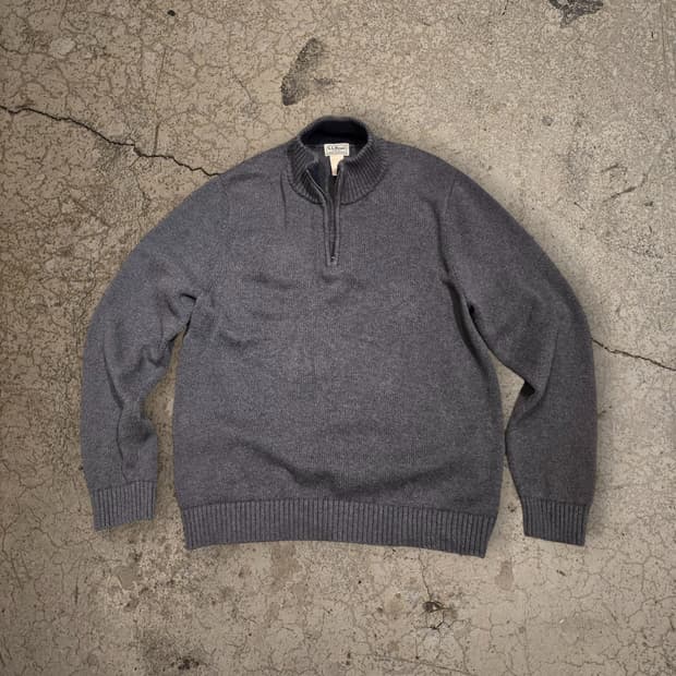 00s L.L.Bean  쿼터집업 스웨터