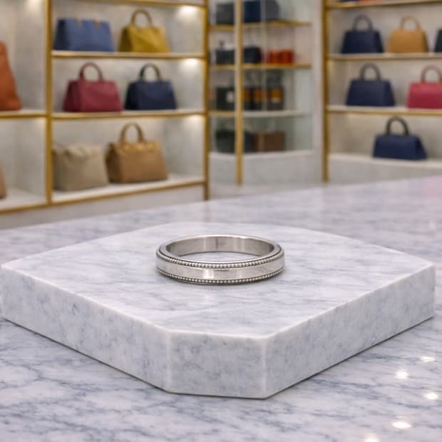 [A급] 티파니앤코 밀그레인 밴드 링 판매합니다!!!