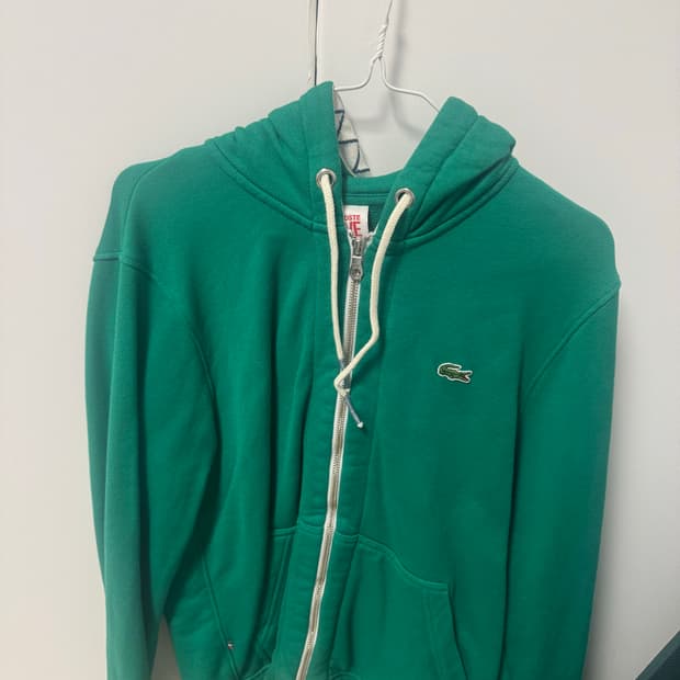 라코스테 초록색 후드집업 판매합니다