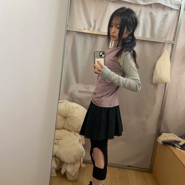 콜로신스 투웨이탑 핑크색상 