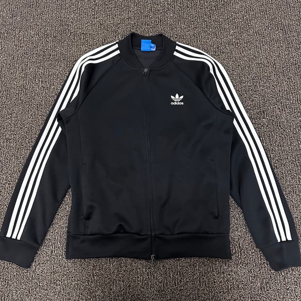 아디다스 SST 파이어버드 로고 져지 집업 블랙 105(XL)