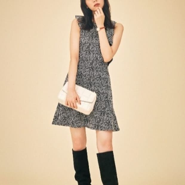 마이클코어스 MICHAEL KORS 자카드 러플 원피스

