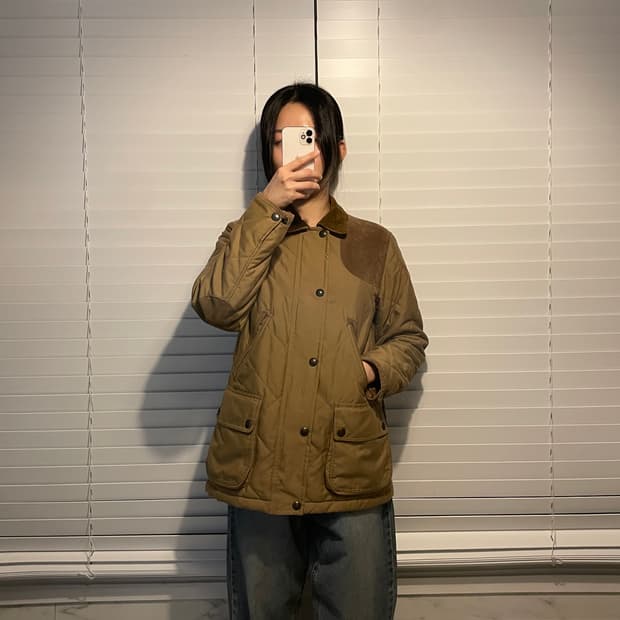 랄프로렌 브라운 퀼팅 자켓