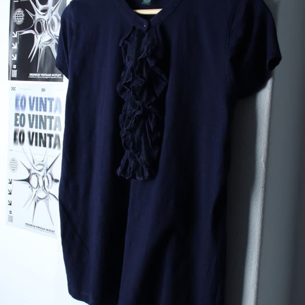 W(L-XL) 폴로 랄프로렌 반팔 티셔츠 레이스 네이비 유니크-7B34