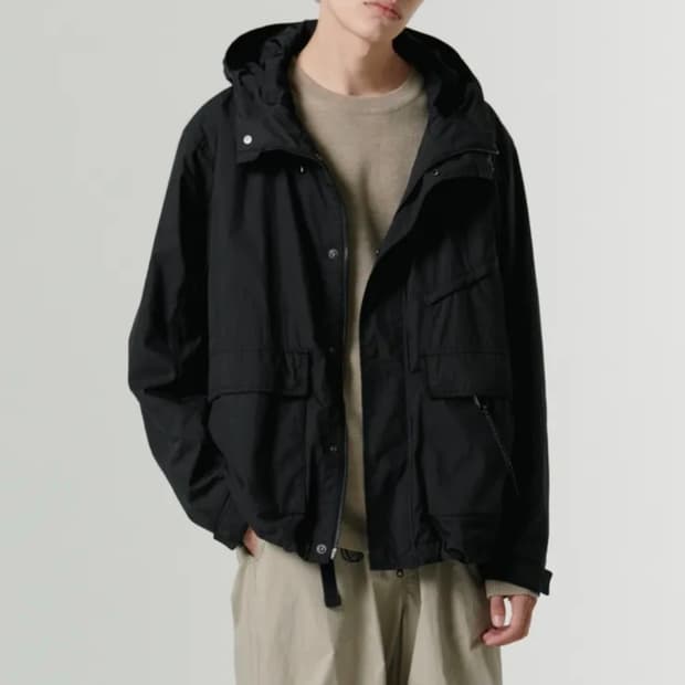 (새상품) 시티 레저 CN 후디드 윈드브레이커 재킷 [블랙] XL