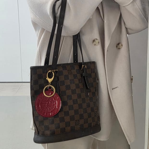 LOUISVITTON 루이비통 정품 다미에 버킷 마레 pm숄더백