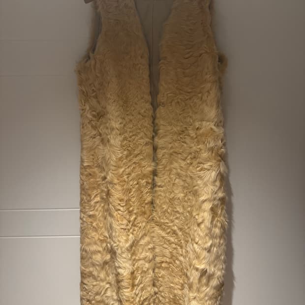 양털 롱베스트 베이지