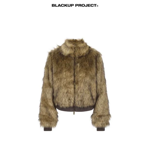 블랙업 퍼자켓 베이지 새상품