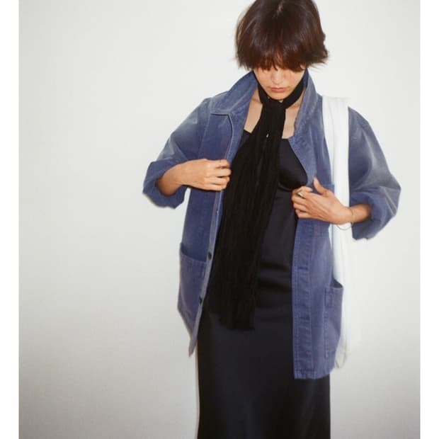 pkby 워시드 페인터 자켓