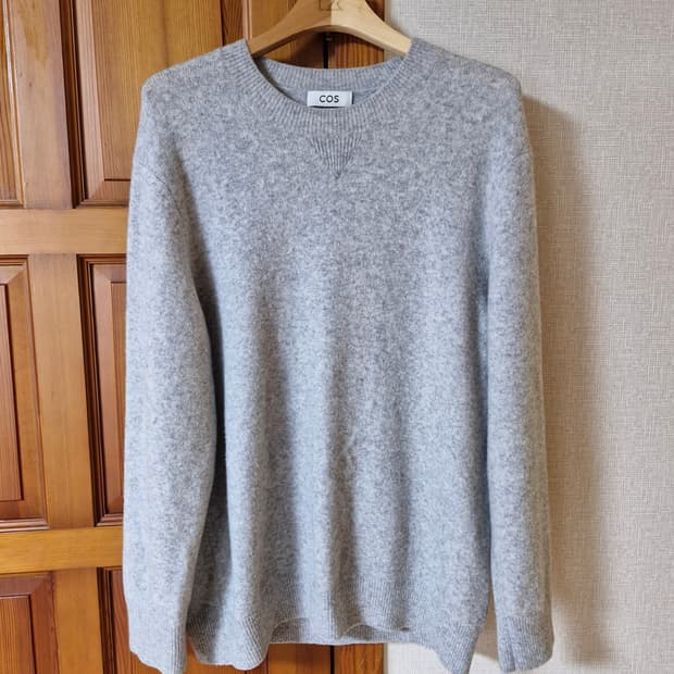 COS 코스 그레이 모 니트 스웨터 유로 S (실측105까지)