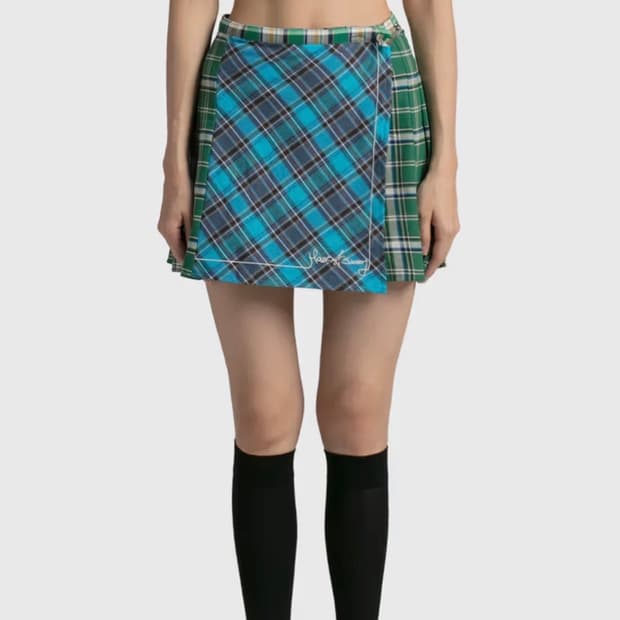 하우스 오브 써니 빅토리아 미니 스커트 멀티 규린 houseofsunny