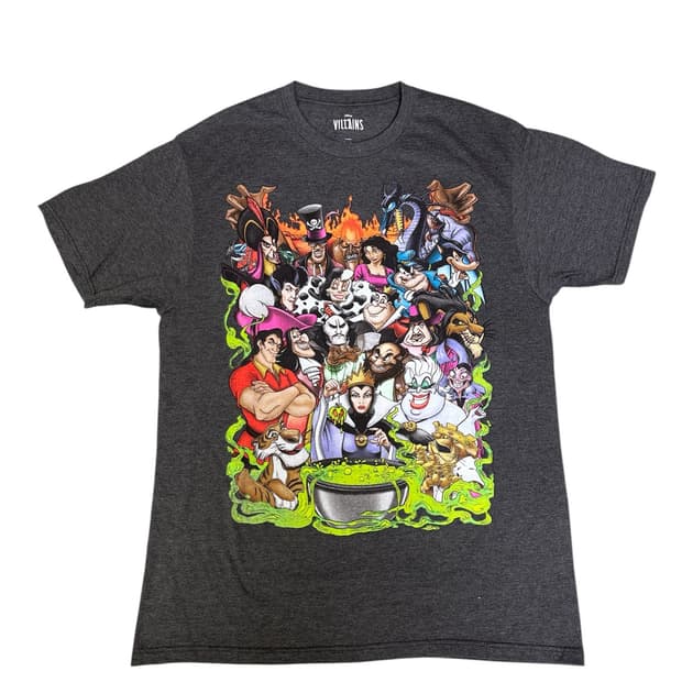 빈티지 디즈니 빌런 DISNEY VILLAINS 캐릭터 티셔츠 L
