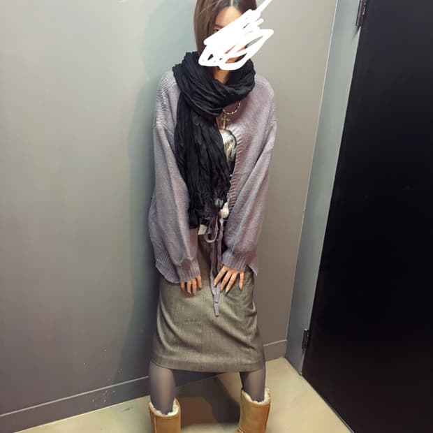 모리걸 연보라 니트 