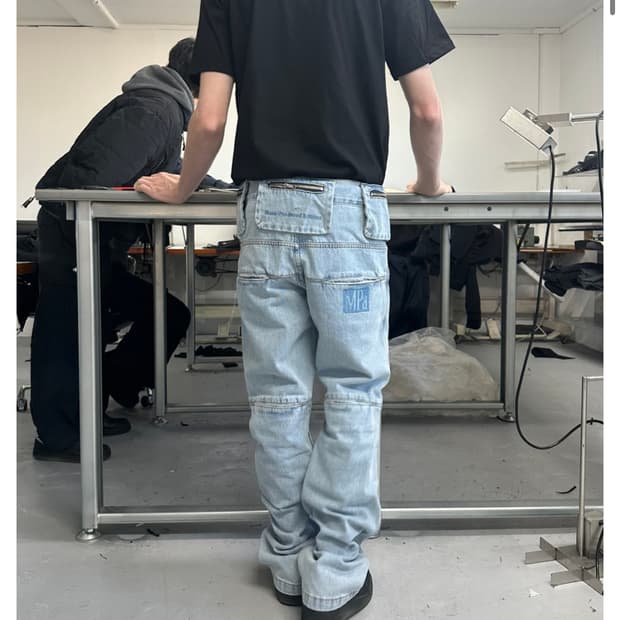 플라스틱 프로덕트 MPa BAG PANTS (STEEL BLUE)