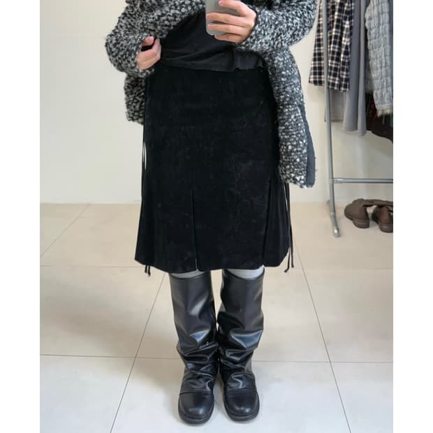 빈티지 벨벳 스커트