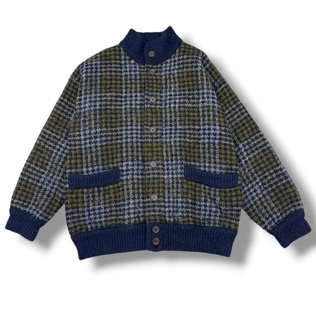 미쏘니 리버시블 울 모헤어 니트 패딩 점퍼 자켓