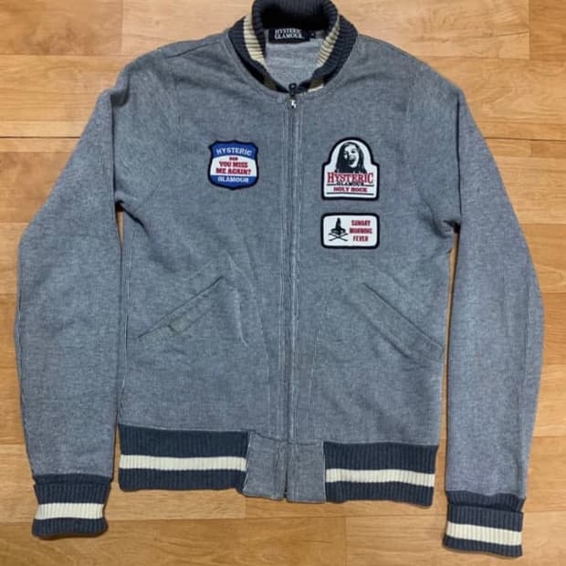 히스테릭그래머 니트집업