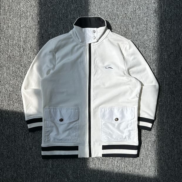 랄프로렌 화이트 골프 집업 자켓 