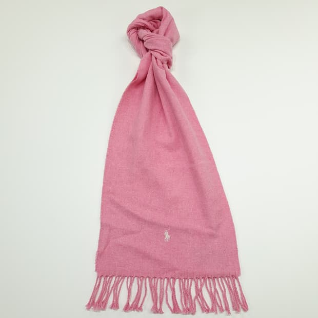MX181 폴로 랄프로렌 핑크 프랑스 코튼 목도리 머플러