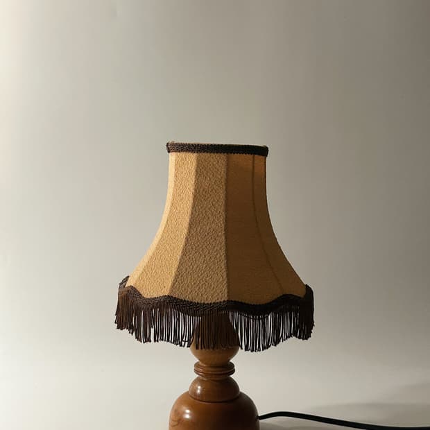 70’s 독일 VEB 빈티지 패브릭 테이블 조명 램프 레트로 앤틱 미드센