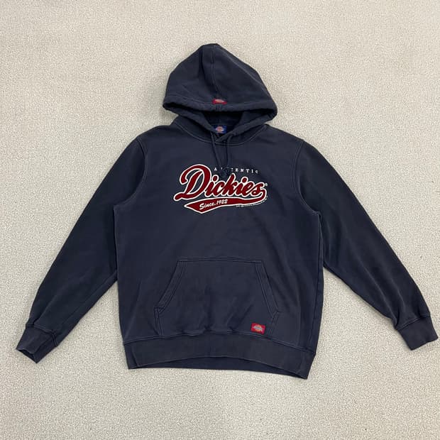 [XL] 디키즈 네이비 기모 후드 티셔츠 0107M1