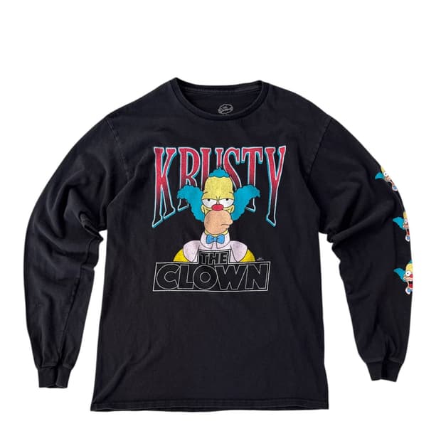 심슨 Krusty 롱슬리브 티셔츠