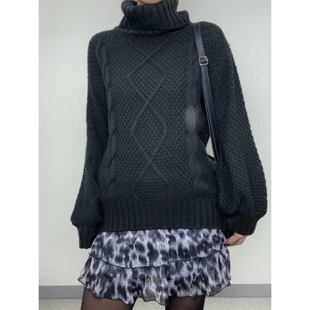 빈티지 블랙 니트