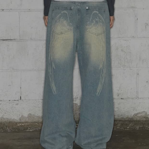 팬시클럽 엔젤 빈티지 워싱 핀턱팬츠 2